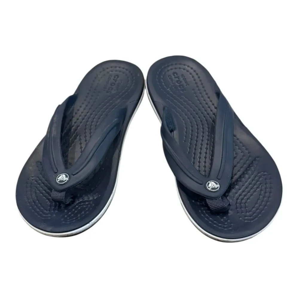 Crocs Unisex Child Crocband Flip Flop Navy Sandals 11 C11